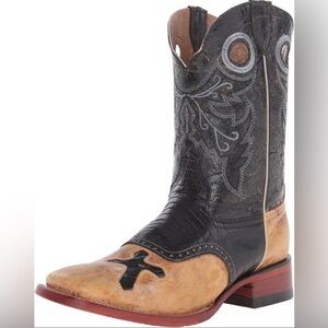 Ferrini Men's Lizard Cross Western Cowboy Boot Size 11